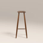 Hatton Wooden Bar Stool | Walnut