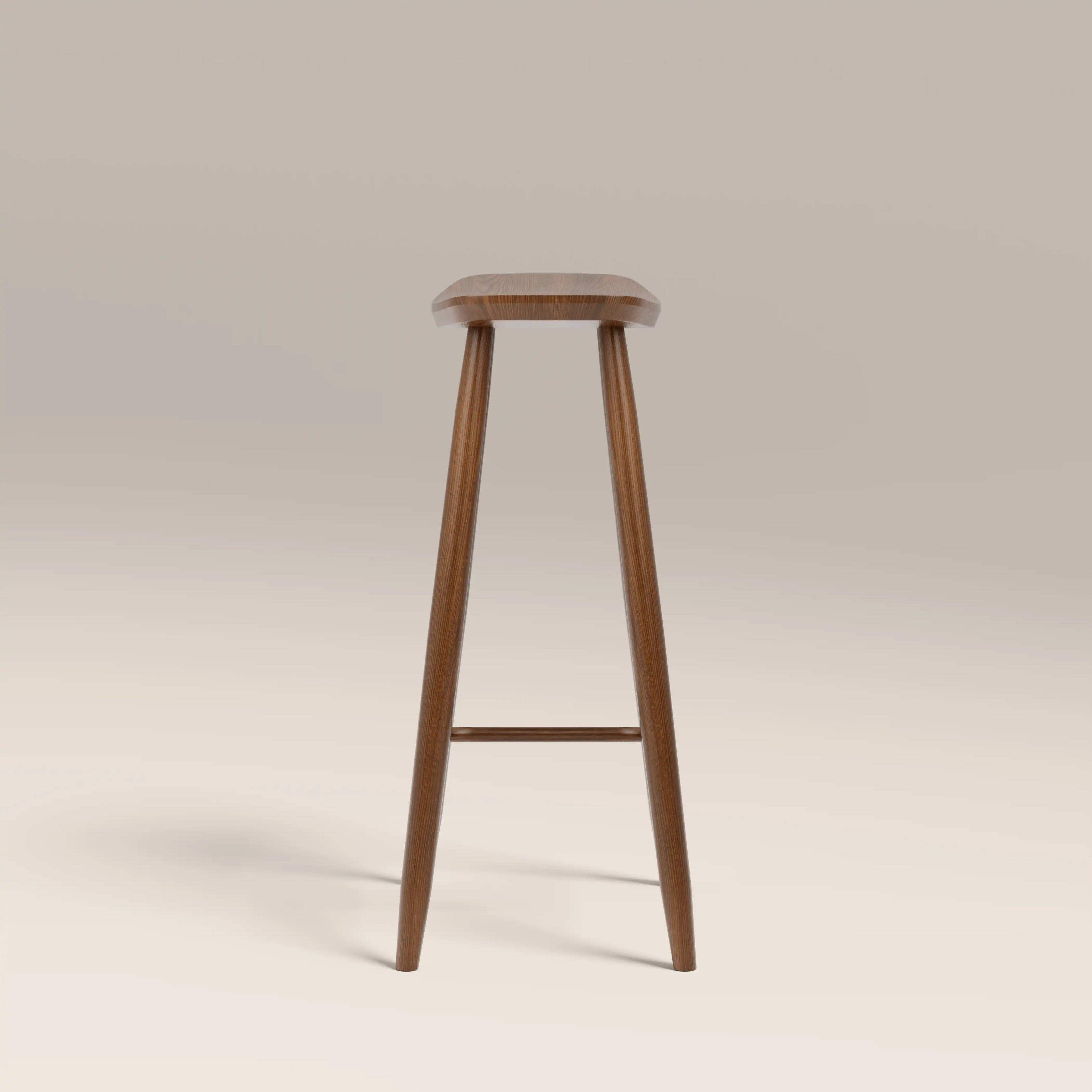 Hatton Wooden Bar Stool | Walnut