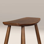 Hatton Wooden Bar Stool | Walnut