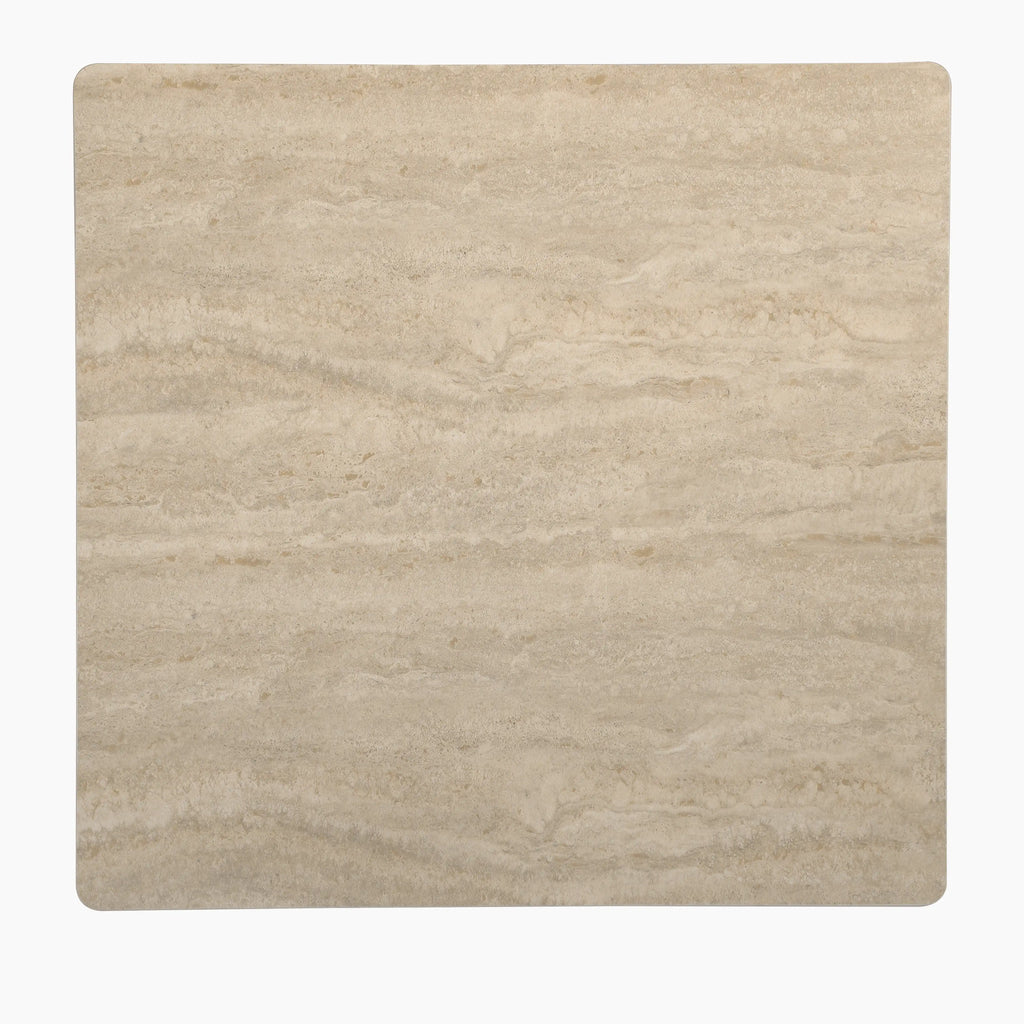 Delina Square Table Top | Natural Travertine Sintered Stone