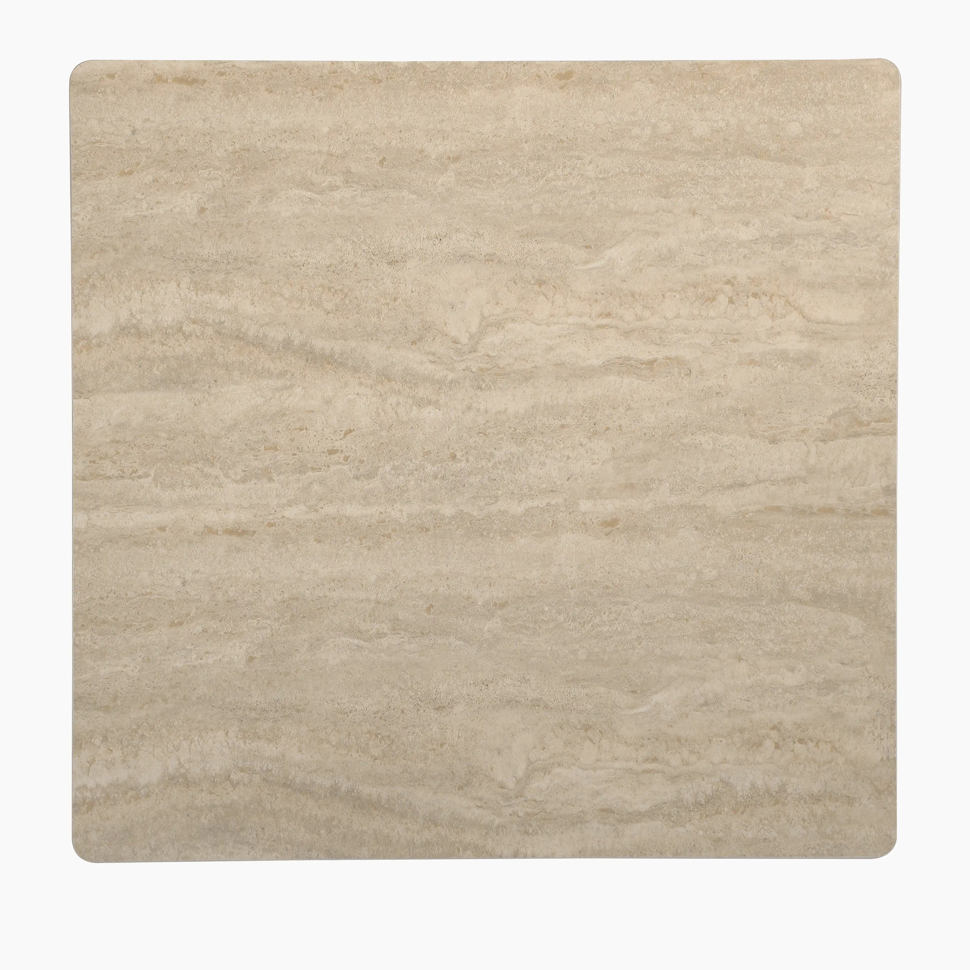 Delina Square Table Top | Natural Travertine Sintered Stone