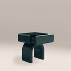 Kudo 1 Drawer Bedside Table | High Gloss Emerald Green