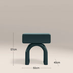 Kudo 1 Drawer Bedside Table | High Gloss Emerald Green