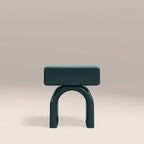 Kudo 1 Drawer Bedside Table | High Gloss Emerald Green