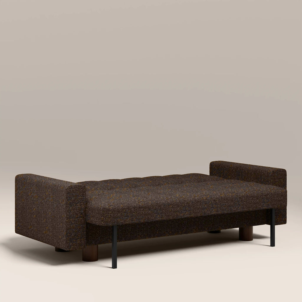Diego 2 Seater Sofa Bed | Speckled Espresso Boucle