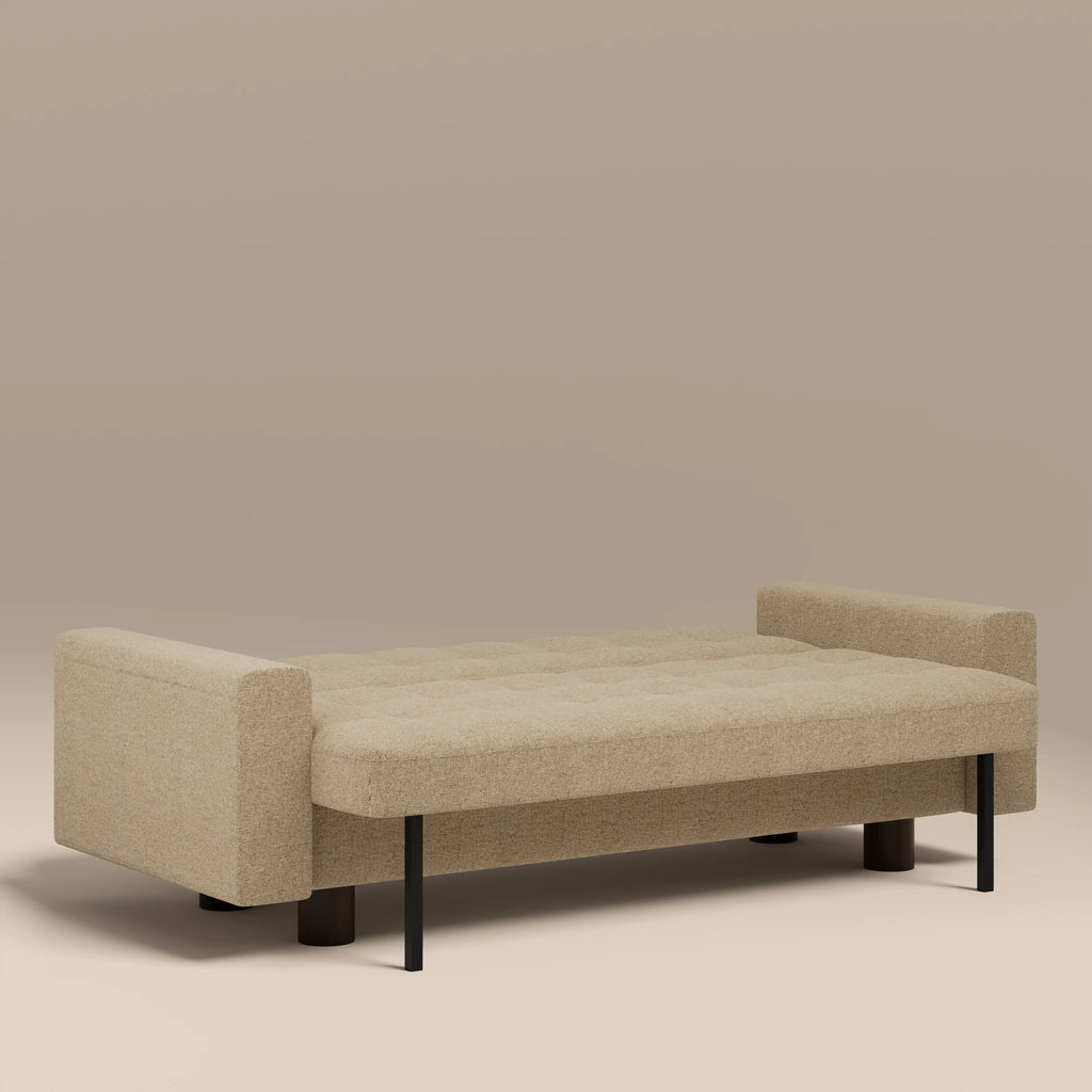 Diego 2 Seater Sofa Bed | Speckled Latte Boucle