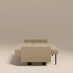 Diego 2 Seater Sofa Bed | Speckled Latte Boucle