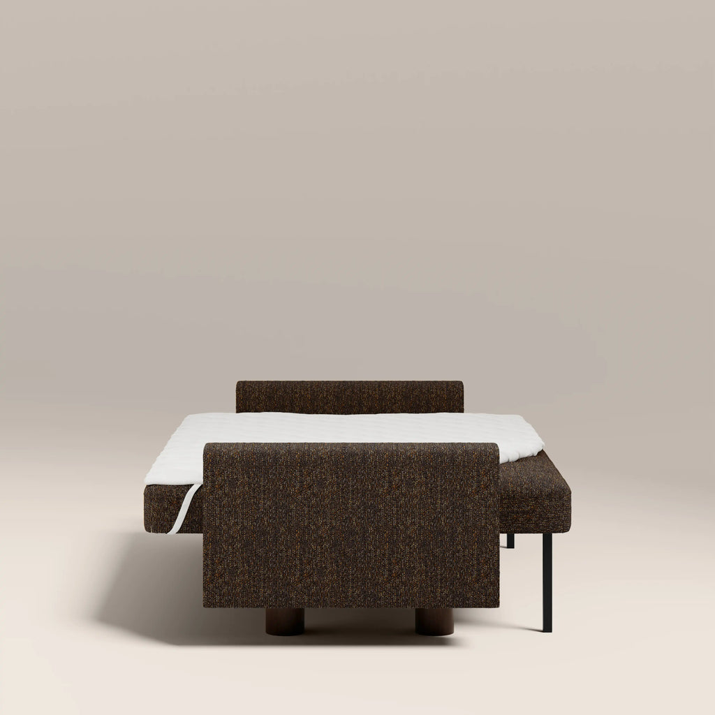 Diego 2 Seater Sofa Bed | Speckled Espresso Boucle
