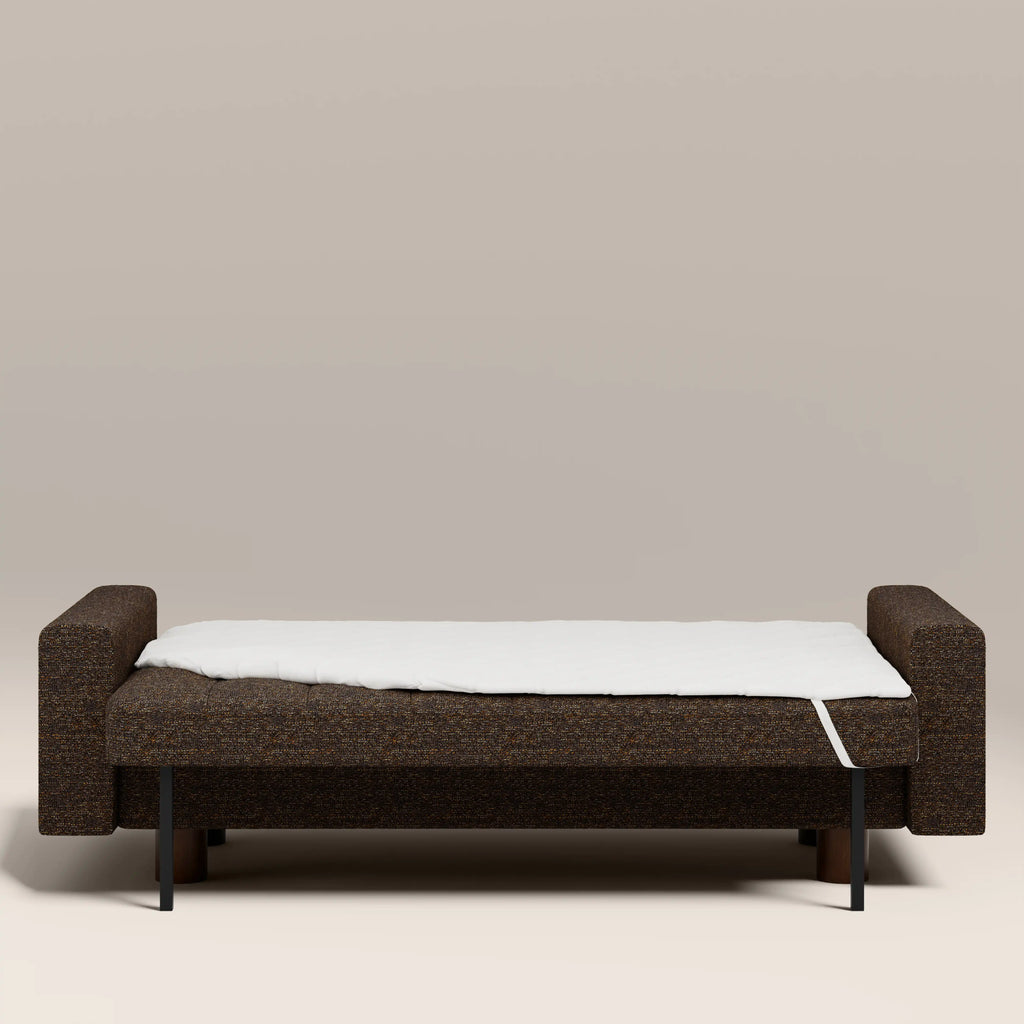 Diego 2 Seater Sofa Bed | Speckled Espresso Boucle