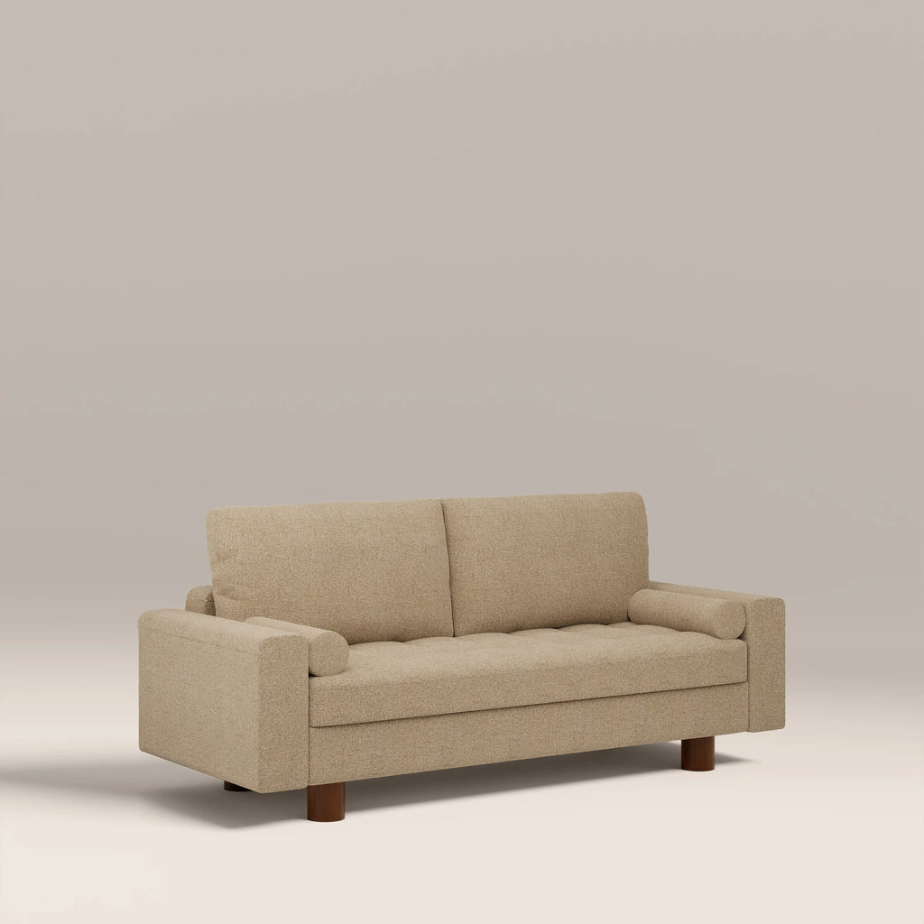 Diego 2 Seater Sofa Bed | Speckled Latte Boucle