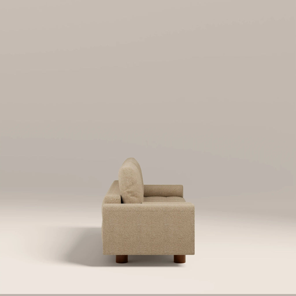 Diego 2 Seater Sofa Bed | Speckled Latte Boucle