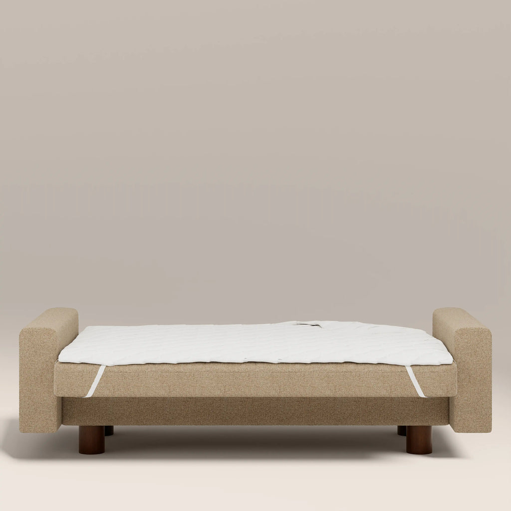 Diego 2 Seater Sofa Bed | Speckled Latte Boucle