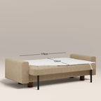 Diego 2 Seater Sofa Bed | Speckled Latte Boucle