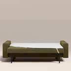 Diego 2 Seater Sofa Bed | Moss Green Mohair Sustainable Velvet