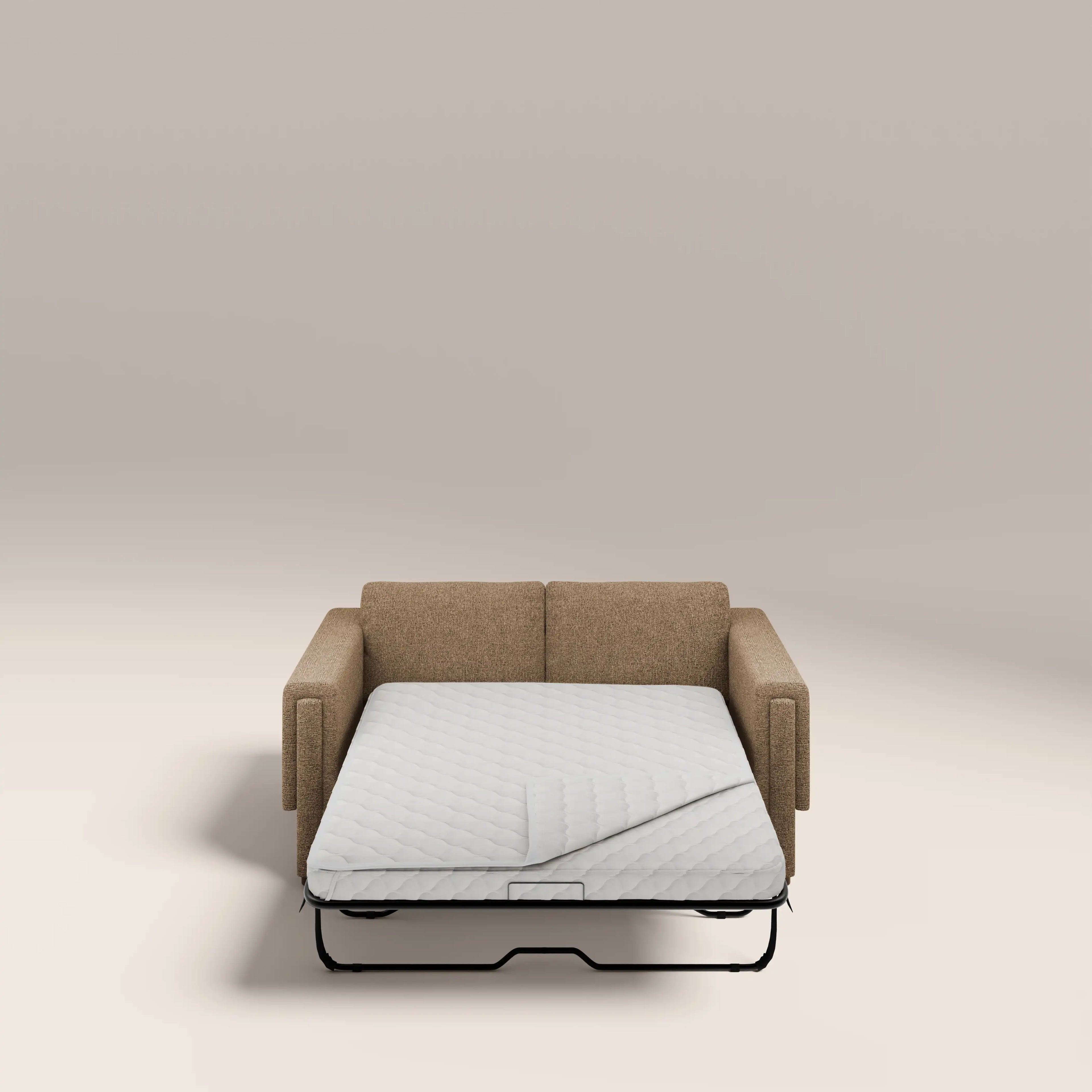 Ava 2 Seater Sofa Bed | Speckled Cappuccino Boucle