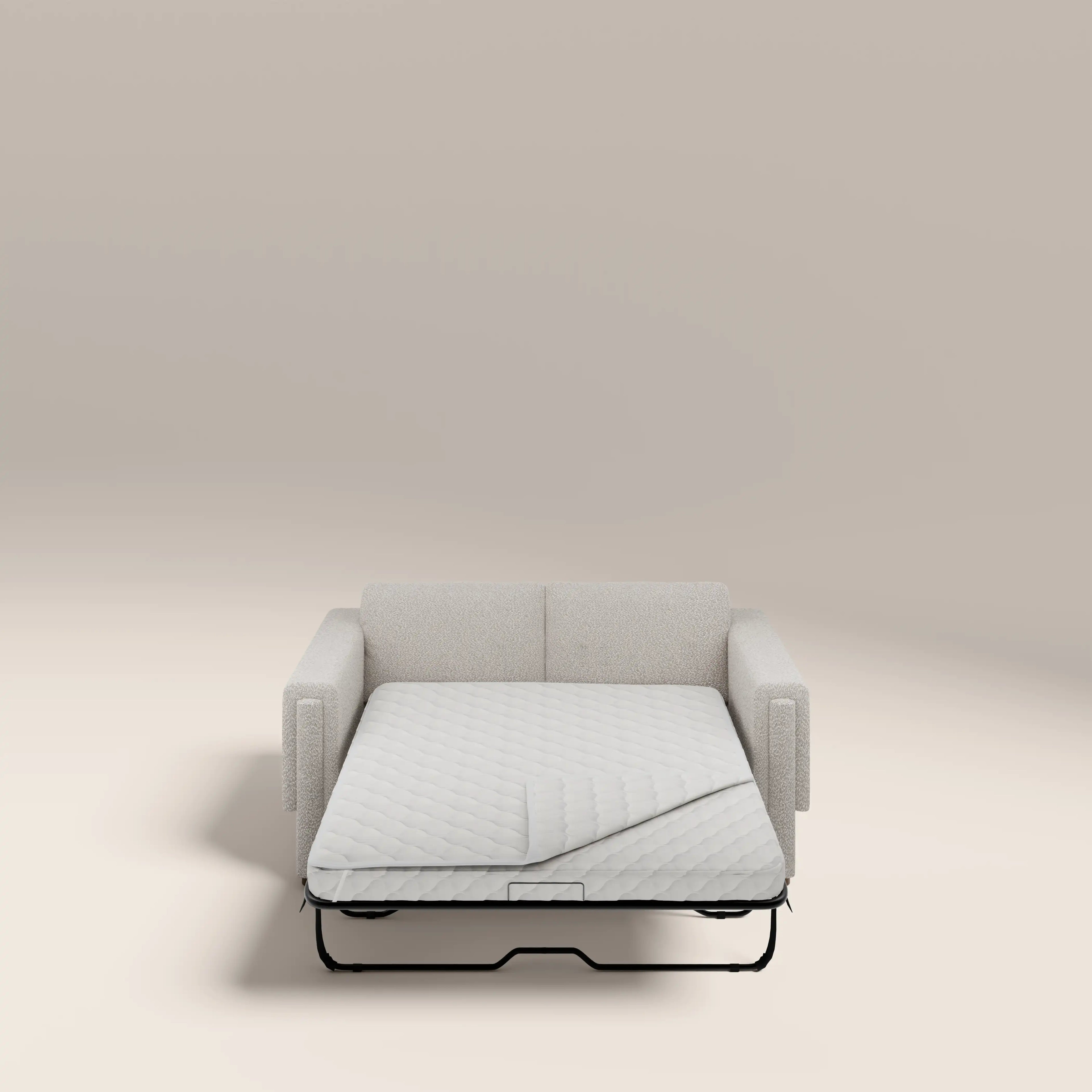 Ava 2 Seater Sofa Bed | Speckled Stone Sustainable Boucle