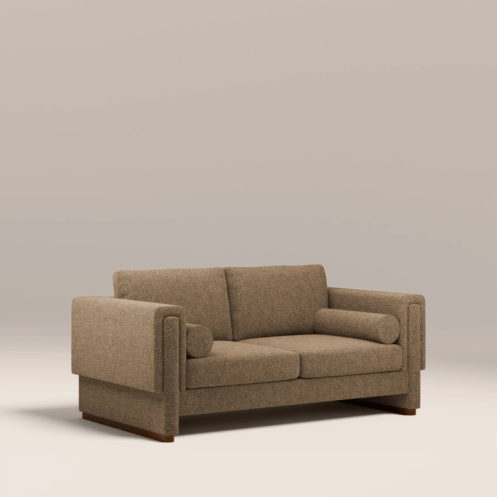 Ava 2 Seater Sofa Bed | Speckled Cappuccino Boucle