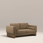 Ava 2 Seater Sofa Bed | Speckled Cappuccino Boucle