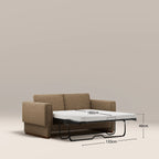 Ava 2 Seater Sofa Bed | Speckled Cappuccino Boucle