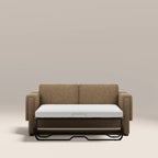 Ava 2 Seater Sofa Bed | Speckled Cappuccino Boucle