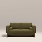 Ava 2 Seater Sofa Bed | Moss Green Mohair Sustainable Velvet