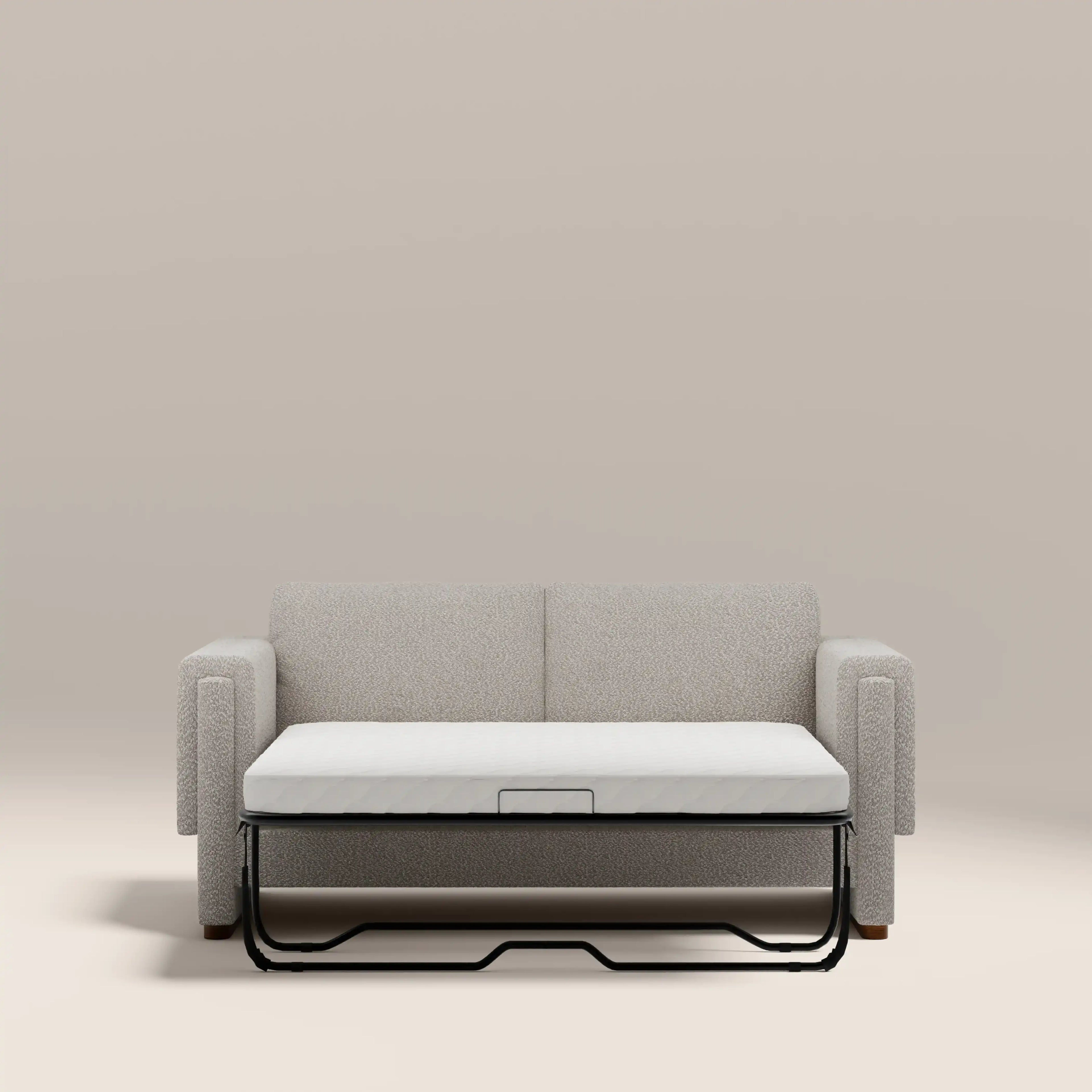 Ava 2 Seater Sofa Bed | Speckled Stone Sustainable Boucle