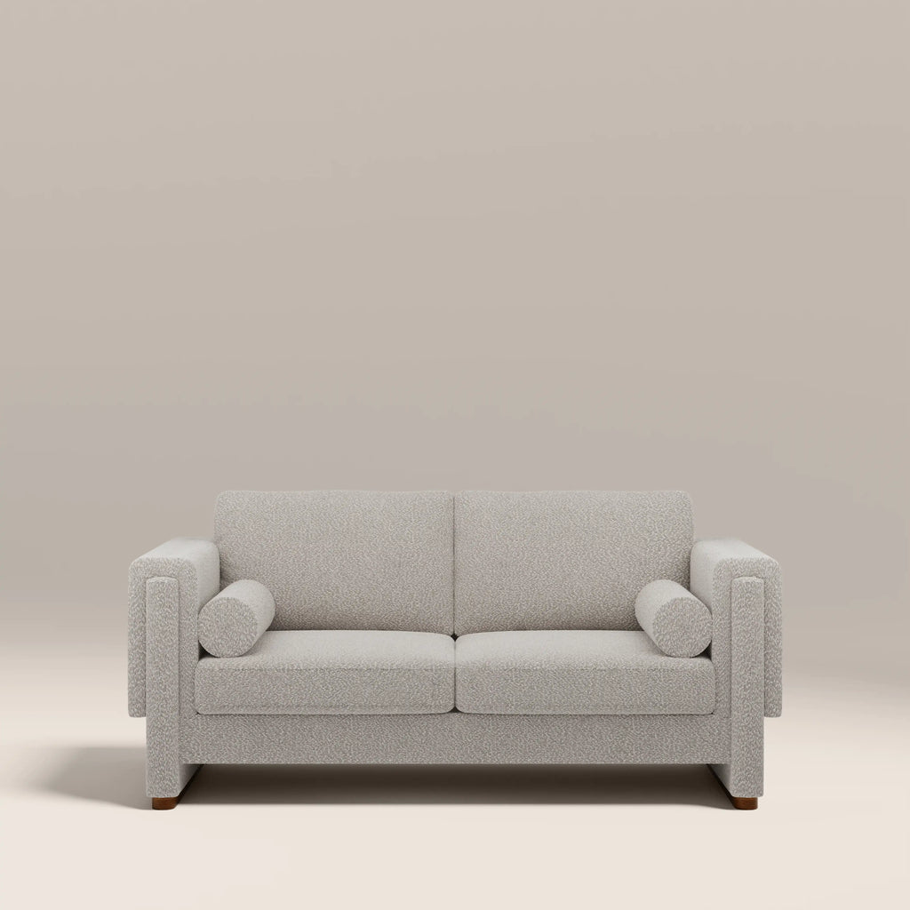 Ava 2 Seater Sofa Bed | Speckled Stone Sustainable Boucle