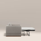 Ava 2 Seater Sofa Bed | Speckled Stone Sustainable Boucle