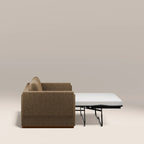 Ava 3 Seater Sofa Bed | Speckled Cappuccino Boucle