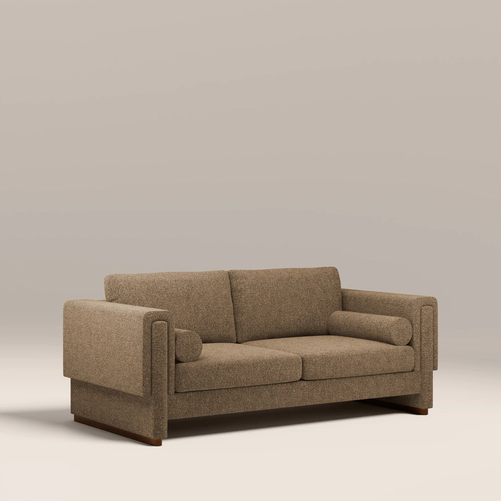 Ava 3 Seater Sofa Bed | Speckled Cappuccino Boucle