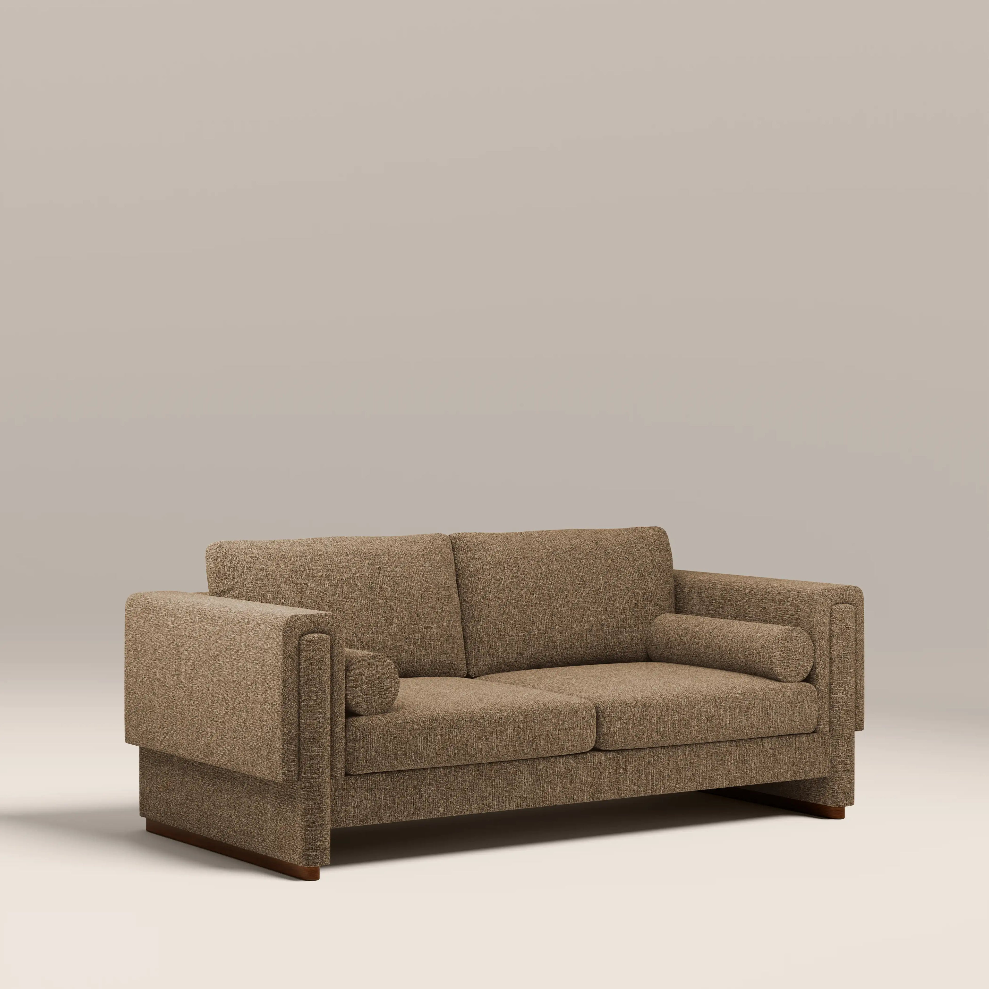 Ava 3 Seater Sofa Bed | Speckled Cappuccino Boucle