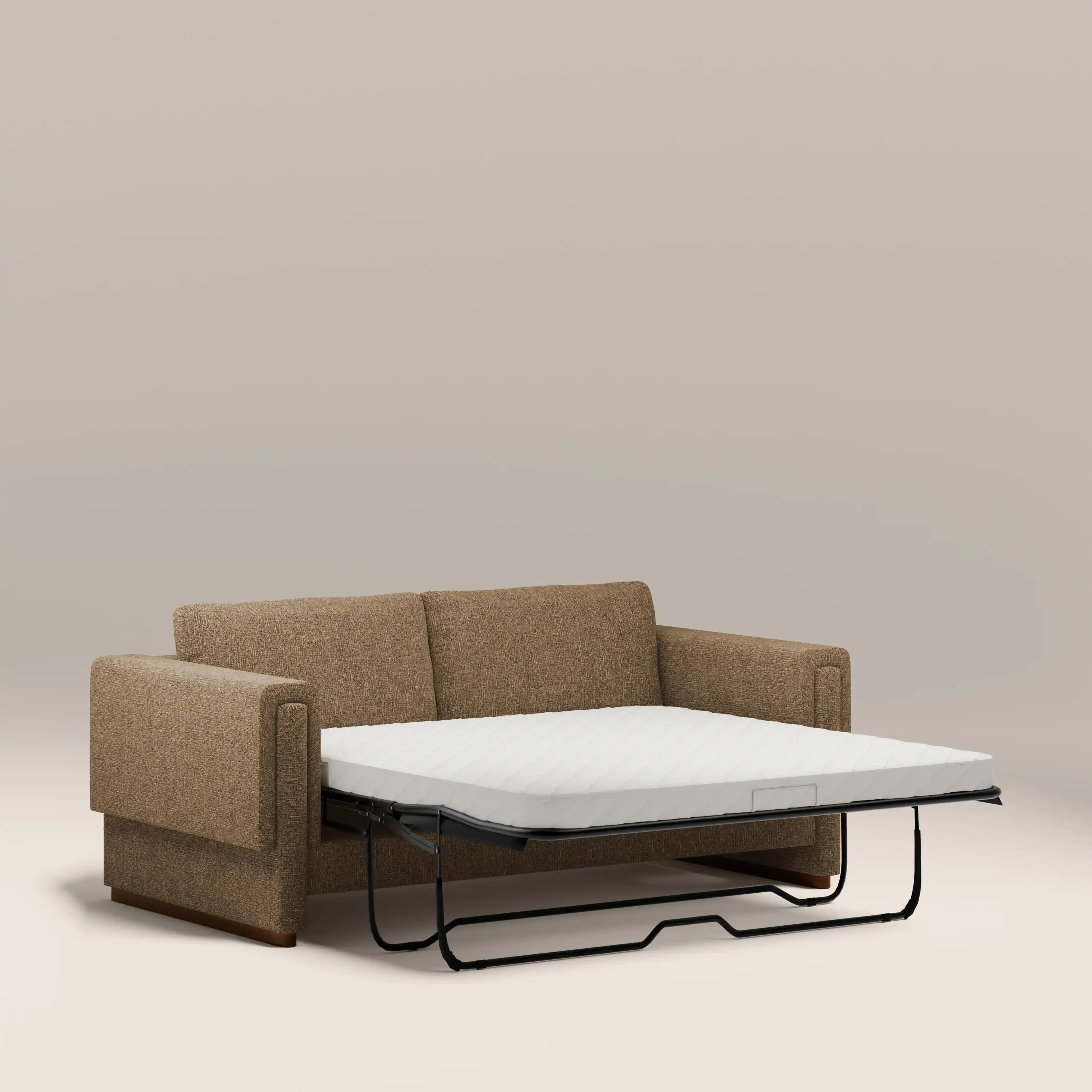 Ava 3 Seater Sofa Bed | Speckled Cappuccino Boucle