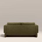 Ava 3 Seater Sofa | Moss Green Sustainable Mohair Velvet