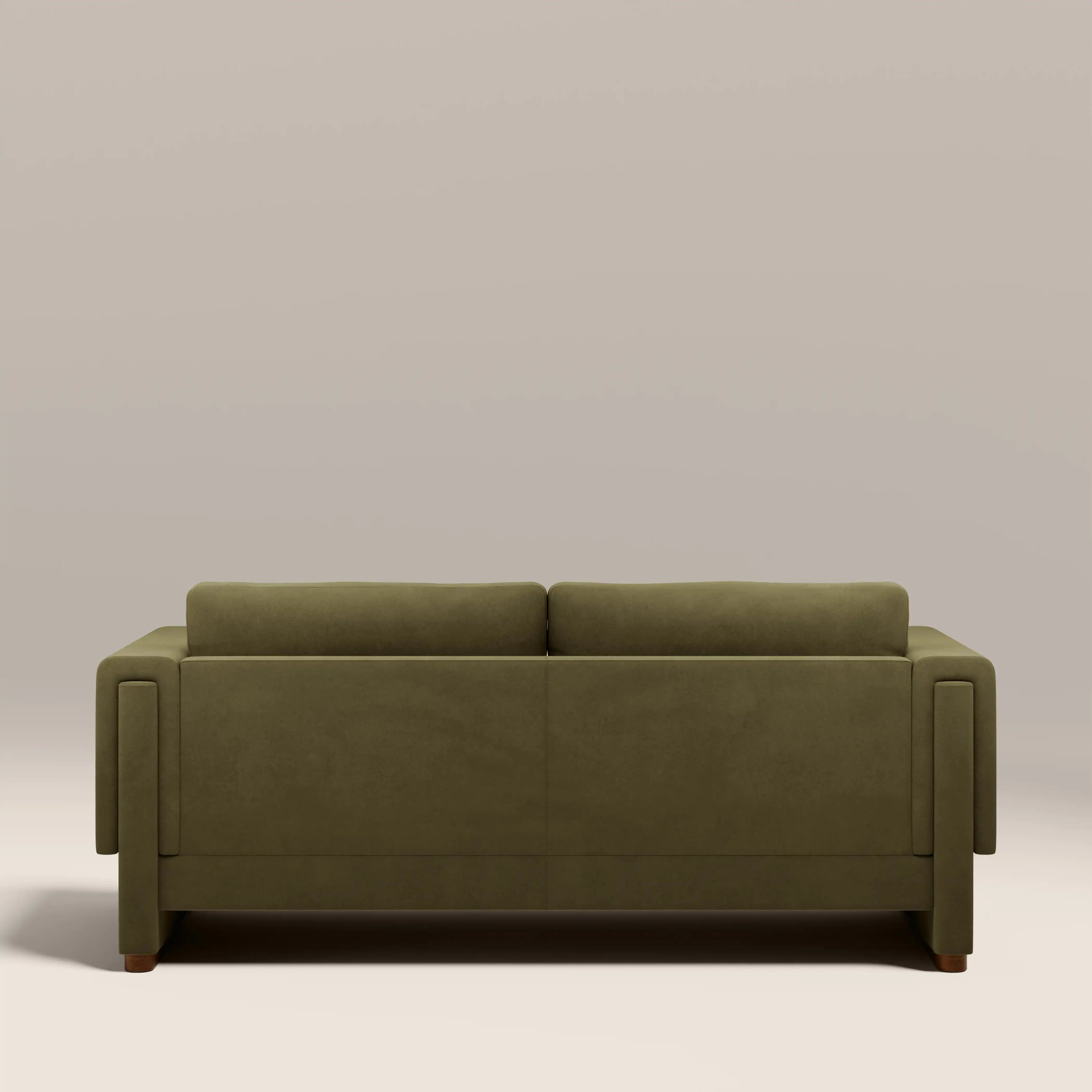 Ava 3 Seater Sofa | Moss Green Sustainable Mohair Velvet