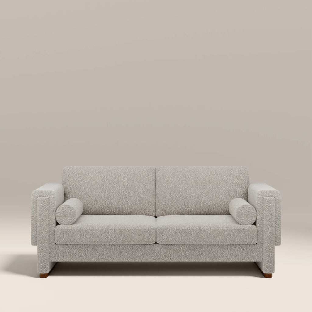 Ava 3 Seater Sofa Bed | Speckled Stone Sustainable Boucle