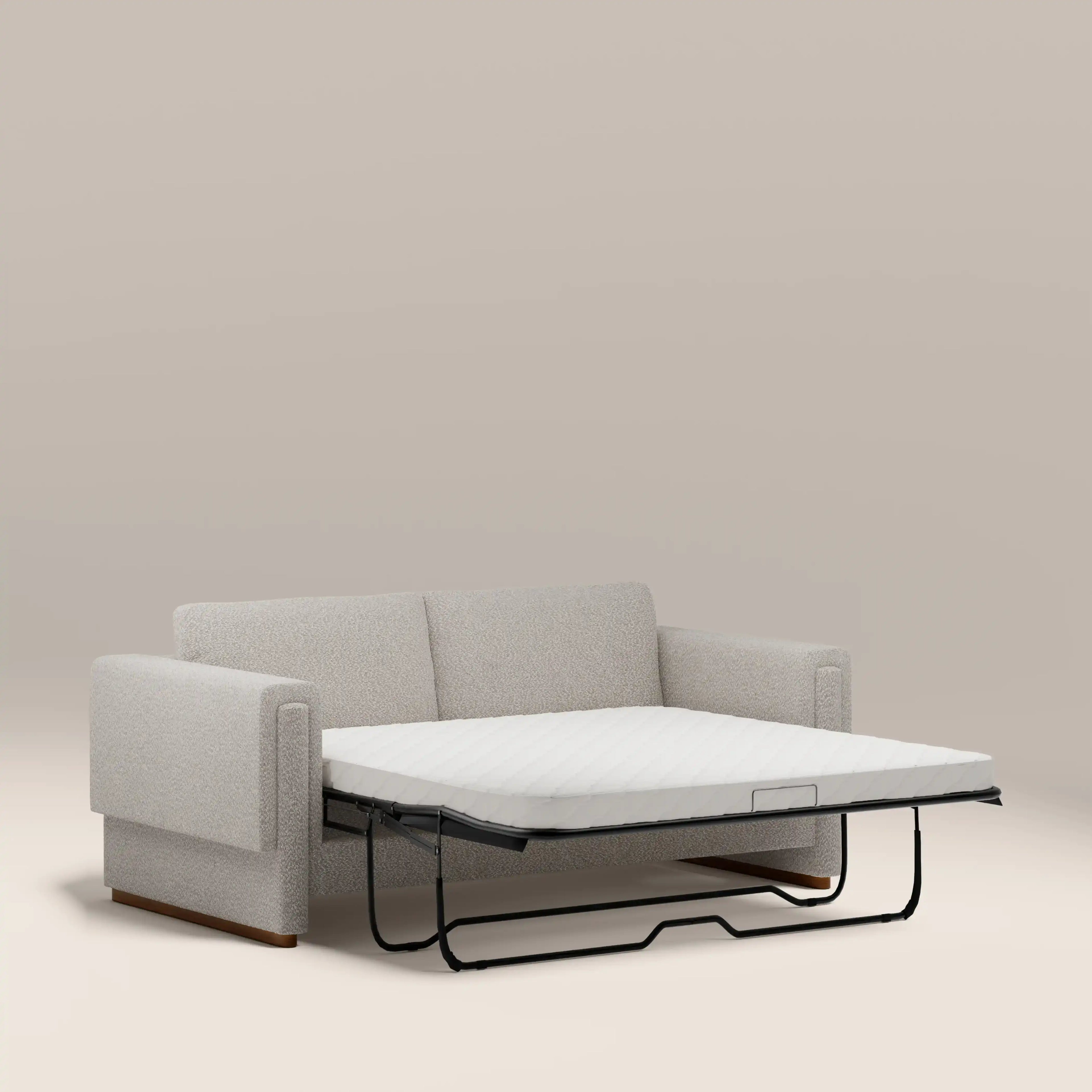 Ava 3 Seater Sofa Bed | Speckled Stone Sustainable Boucle