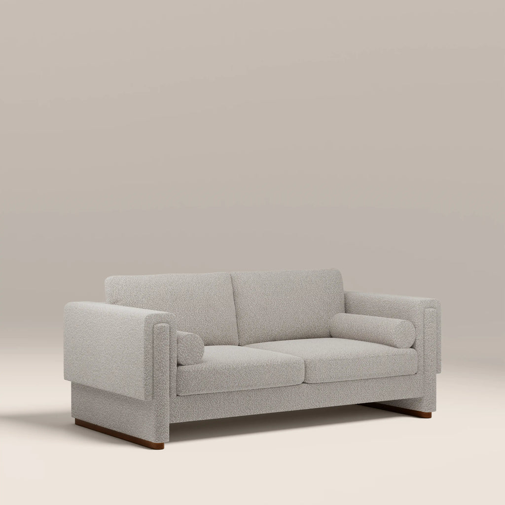 Ava 3 Seater Sofa Bed | Speckled Stone Sustainable Boucle