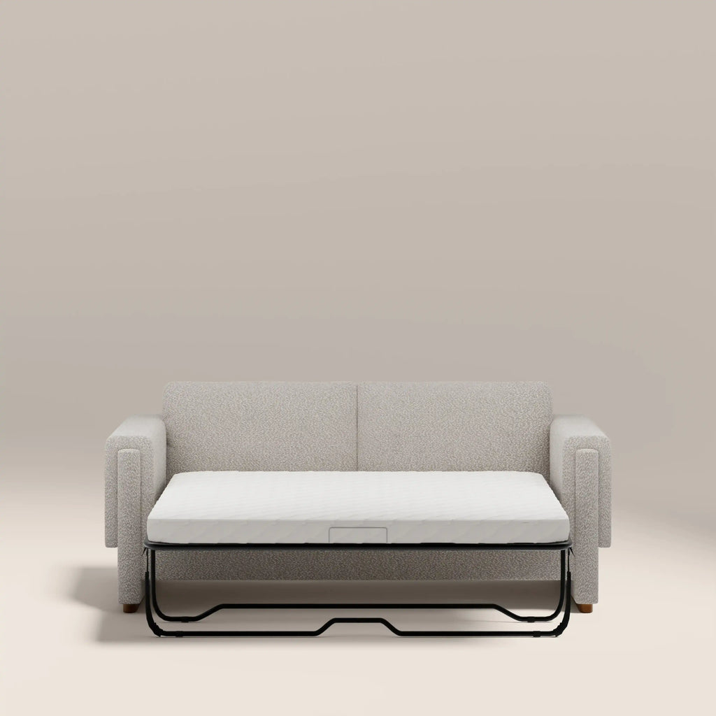 Ava 3 Seater Sofa Bed | Speckled Stone Sustainable Boucle