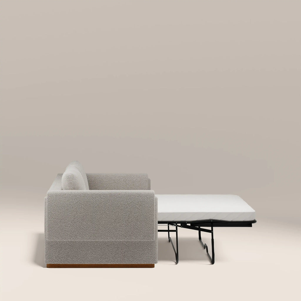 Ava 3 Seater Sofa Bed | Speckled Stone Sustainable Boucle