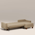 Diego Reversible Corner 3 Seater Sofa Bed | Speckled Latte Boucle