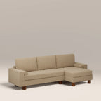 Diego Reversible Corner 3 Seater Sofa Bed | Speckled Latte Boucle