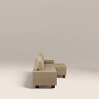 Diego Reversible Corner 3 Seater Sofa Bed | Speckled Latte Boucle