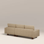 Diego Reversible Corner 3 Seater Sofa Bed | Speckled Latte Boucle