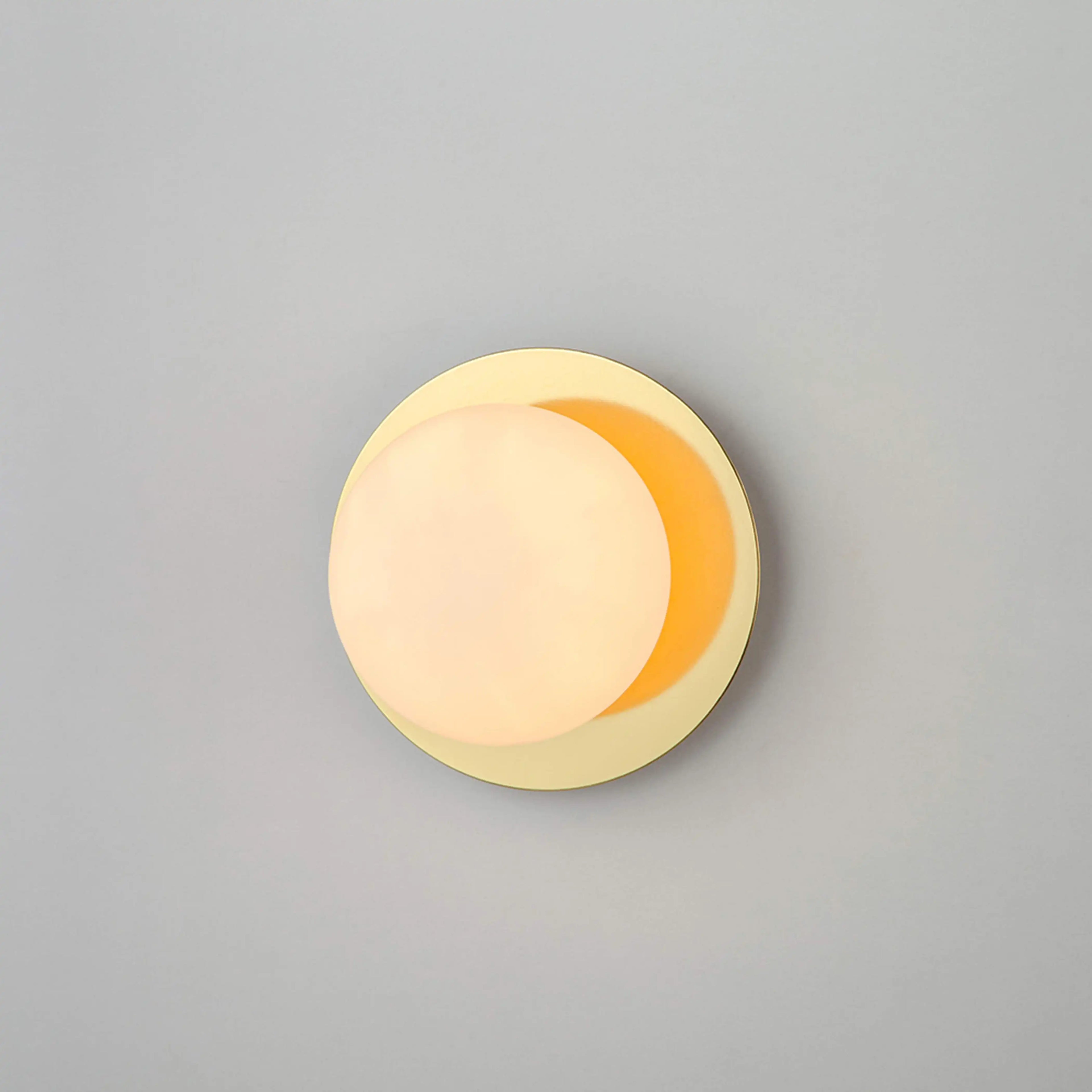 houseof Opal Disk Wall Light | Brass