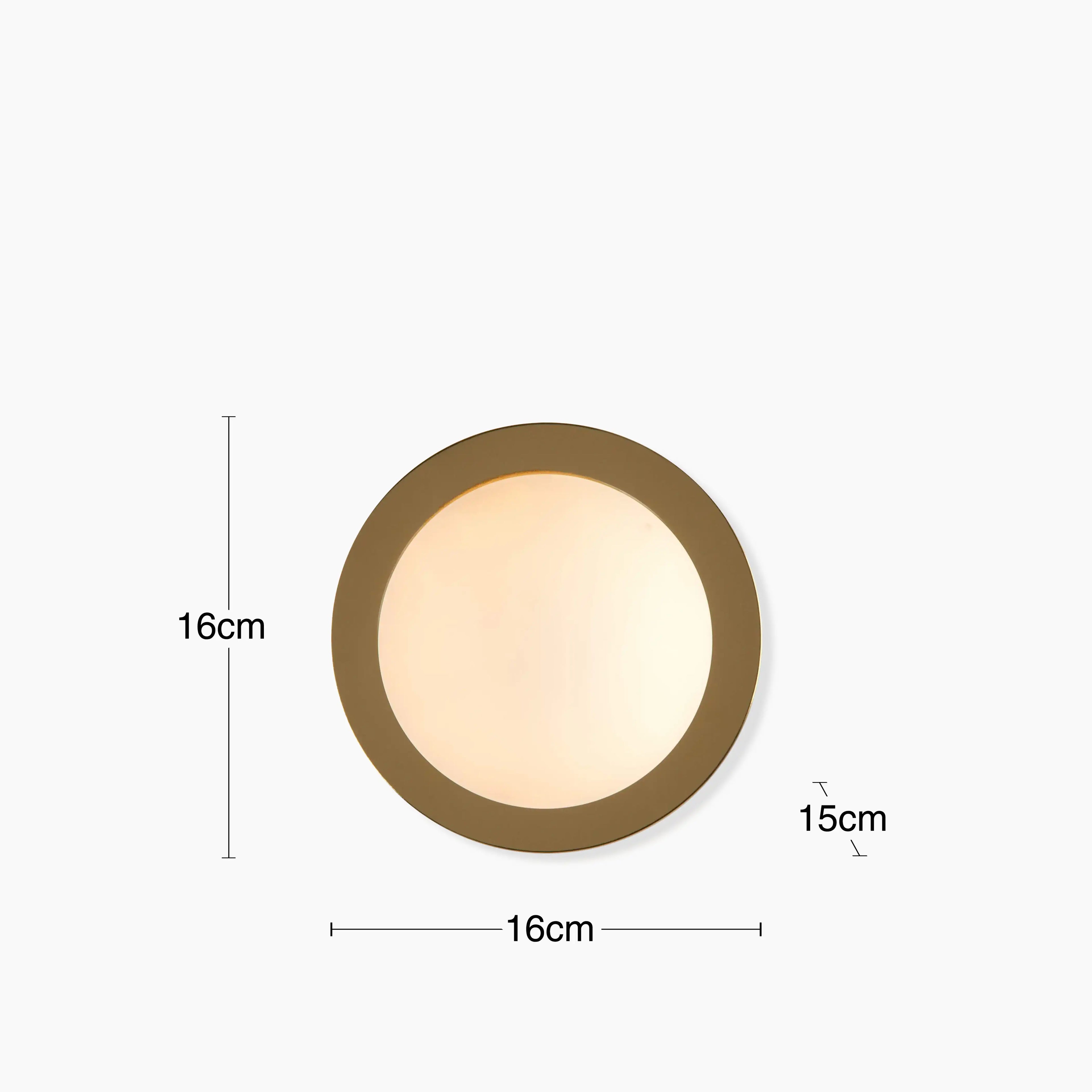 houseof Opal Disk Wall Light | Brass