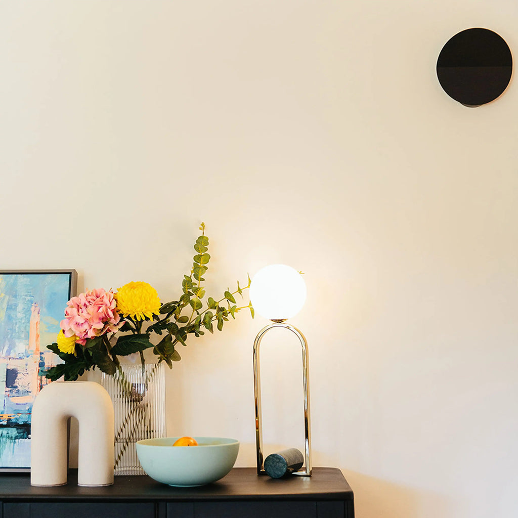 houseof Opal Disk Wall Light | Charcoal