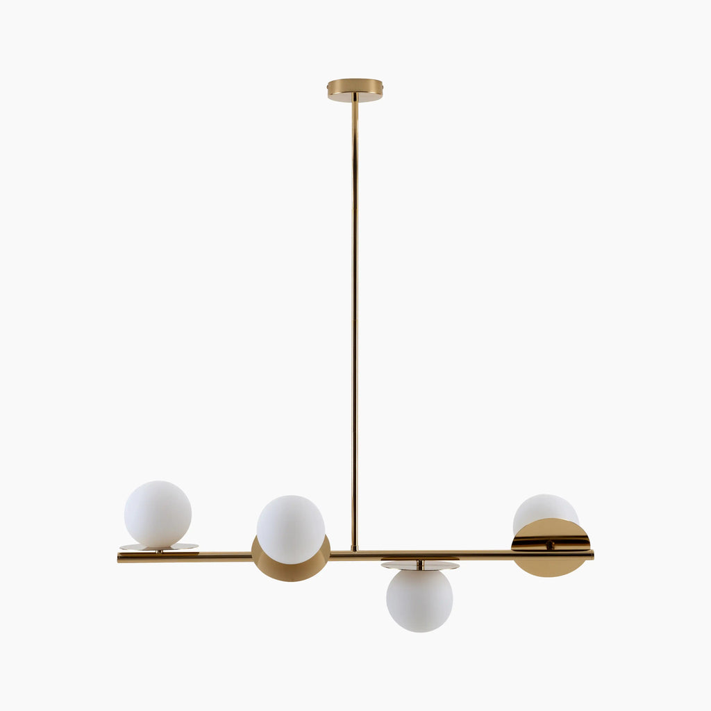 houseof 4 Plate Pendant Light | Brass
