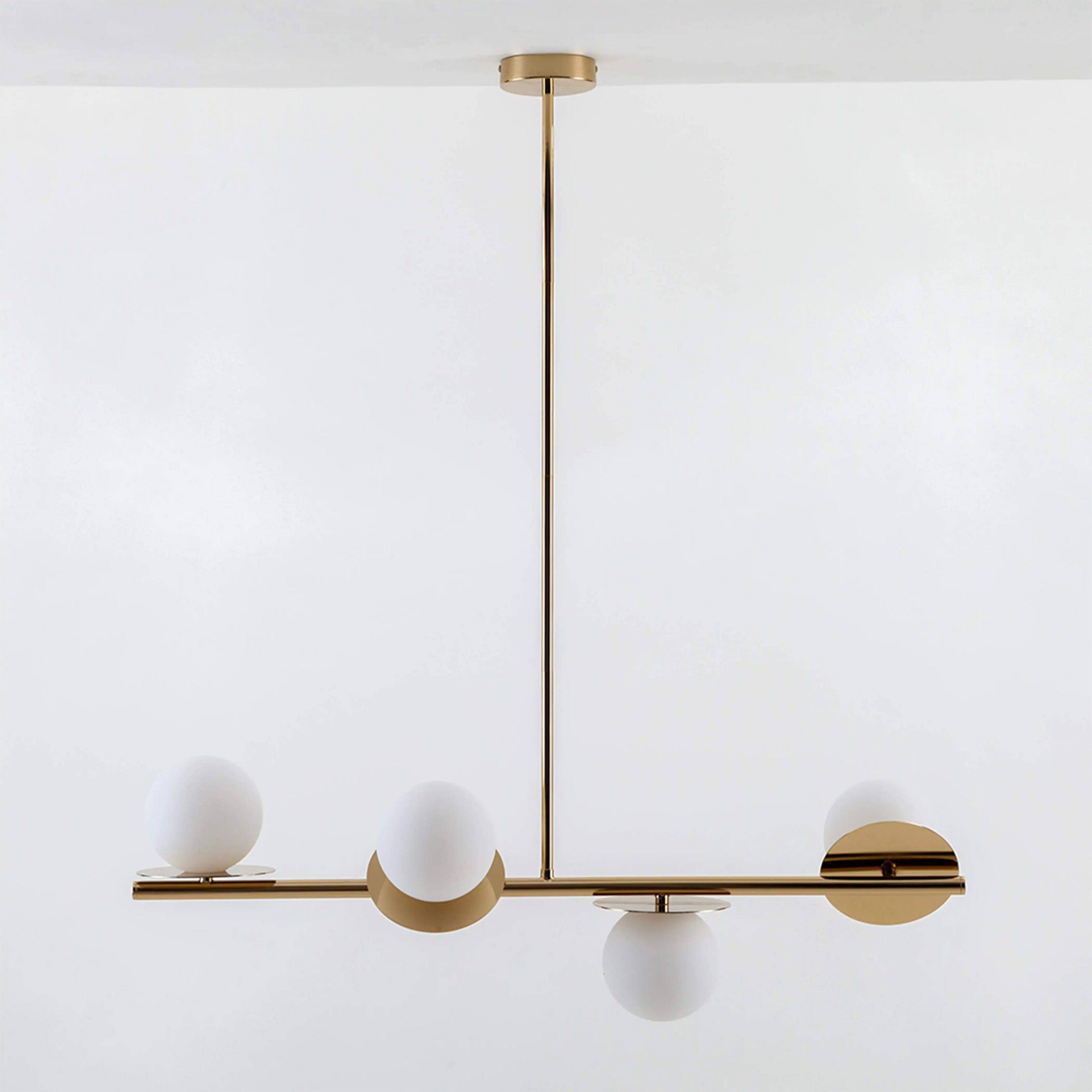 houseof 4 Plate Pendant Light | Brass