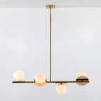 houseof 4 Plate Pendant Light | Brass