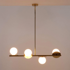 houseof 4 Plate Pendant Light | Brass